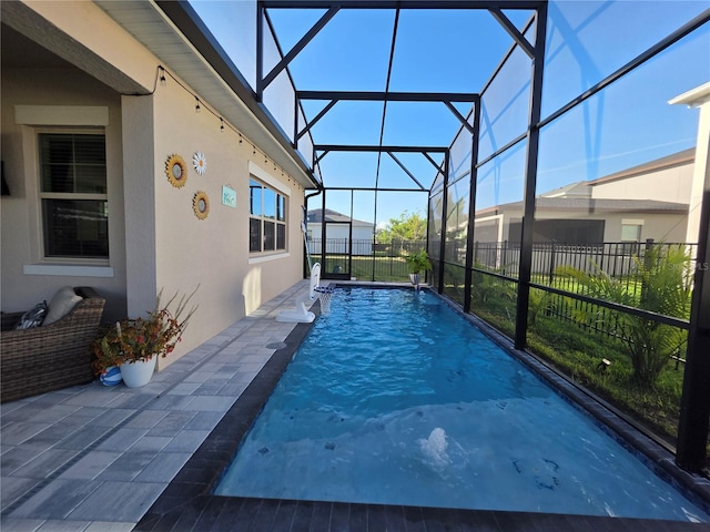 2853 Willowseed Ln, Saint Cloud, FL 34772 - view of swimming pool featuring a lanai and a patio area