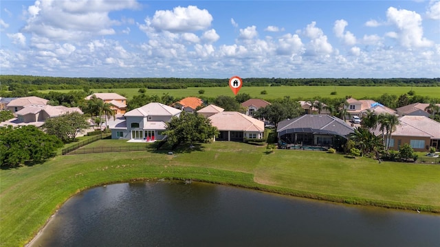 1950 Windward Oaks Ct, Kissimmee, FL 34746 - aerial perspective of suburban area with a nearby body of water