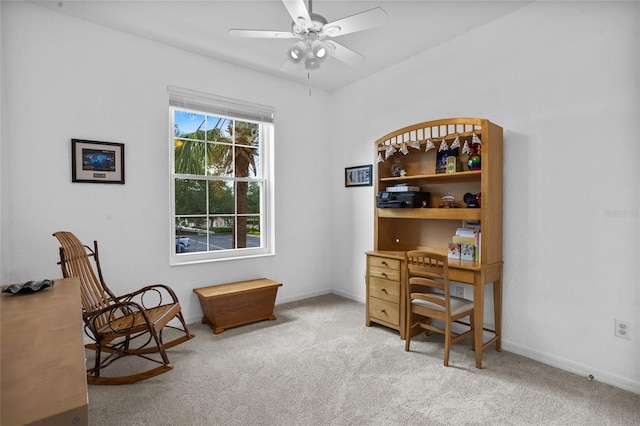 1351 Venezia Ct Unit 201, Davenport, FL 33896 - office featuring carpet floors and a ceiling fan