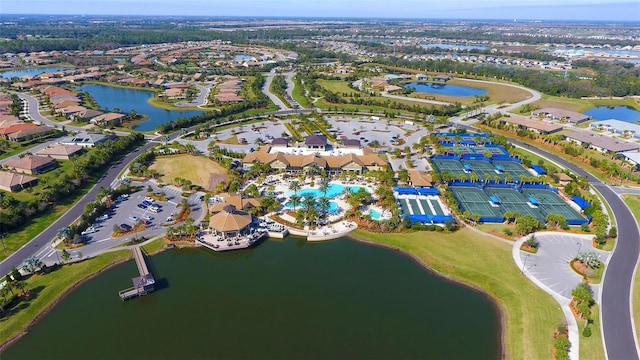 17109 Kenton Ter, Bradenton, FL 34202 - aerial view of property's location with a nearby body of water and nearby suburban area
