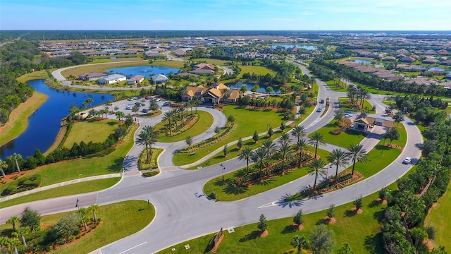 17109 Kenton Ter, Bradenton, FL 34202 - aerial perspective of suburban area with a large body of water