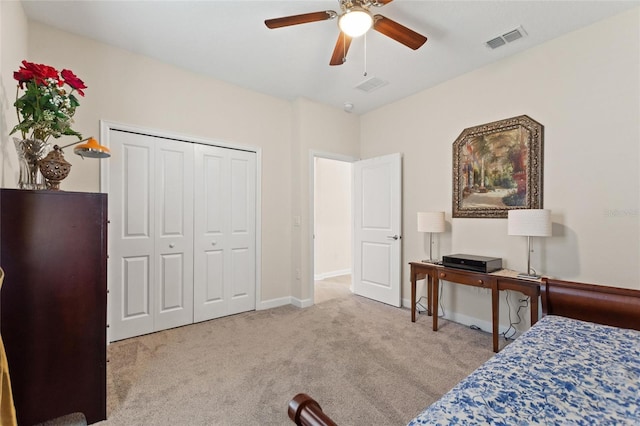 1452 Mickelson Ct, Davenport, FL 33896 - carpeted bedroom featuring a closet and ceiling fan