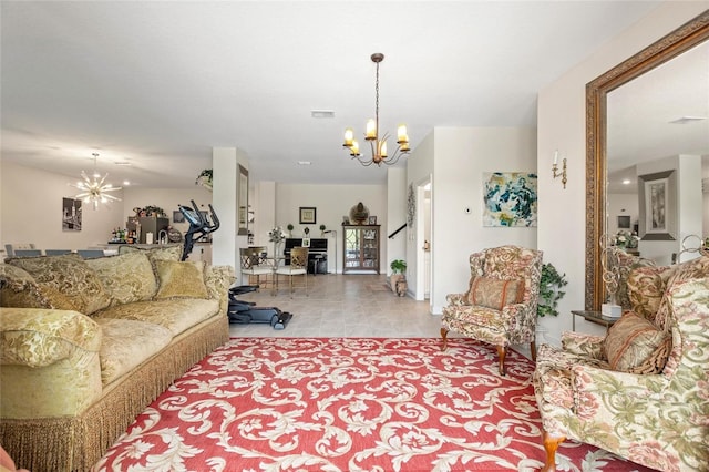 1452 Mickelson Ct, Davenport, FL 33896 - living room featuring a chandelier