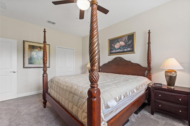 1452 Mickelson Ct, Davenport, FL 33896 - carpeted bedroom featuring a closet and ceiling fan