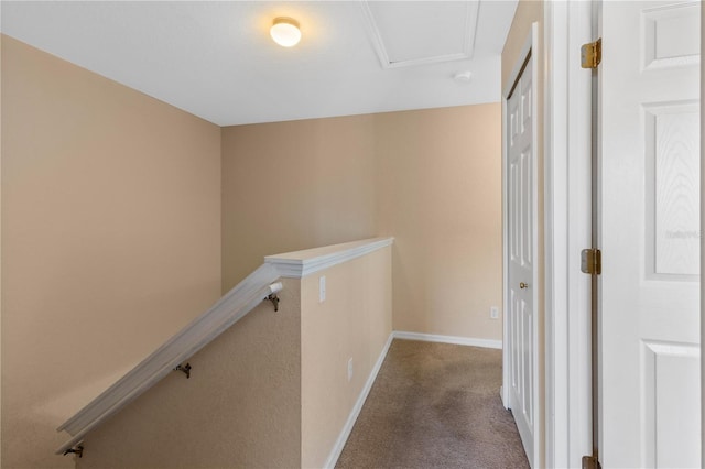 2708 Camaro Dr, Kissimmee, FL 34746 - corridor with an upstairs landing and carpet