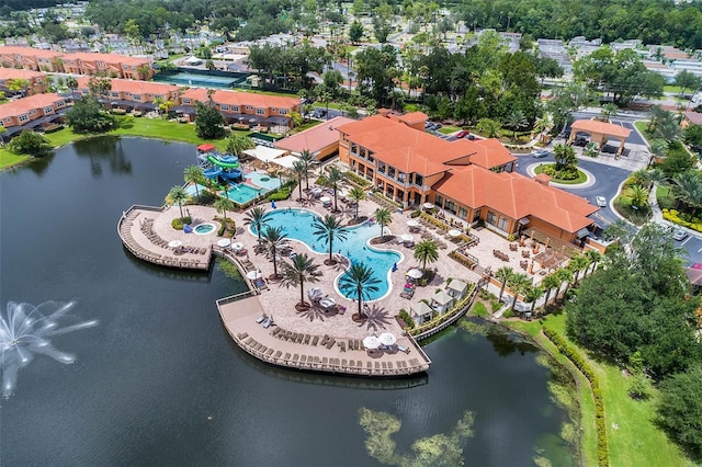 2708 Camaro Dr, Kissimmee, FL 34746 - bird's eye view of a pool and a large body of water