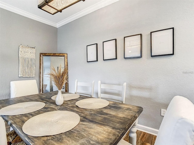 1361 Tuscan Ter Unit 7303, Davenport, FL 33896 - dining space with crown molding and wood finished floors