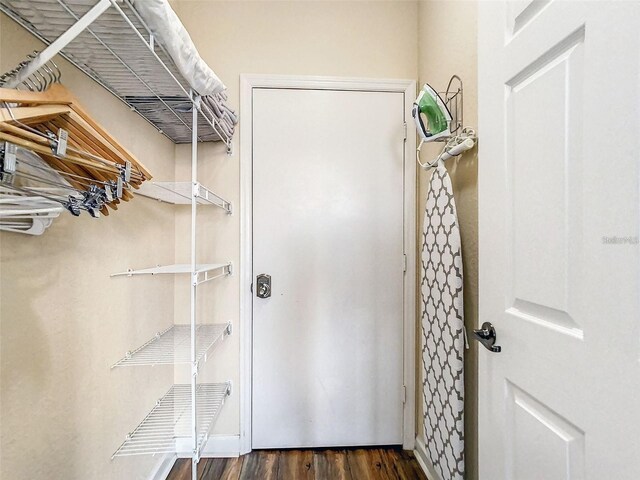 1361 Tuscan Ter Unit 7303, Davenport, FL 33896 - walk in closet with wood finished floors