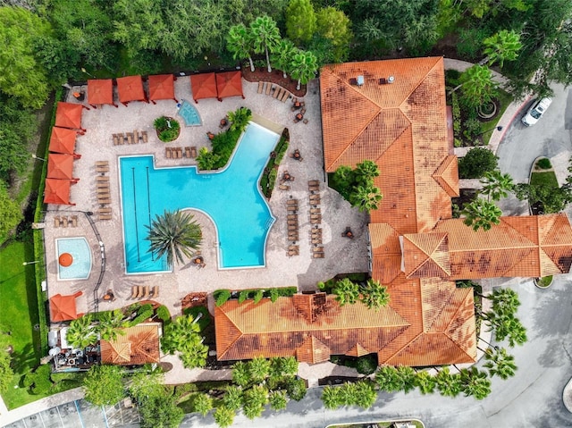 1361 Tuscan Ter Unit 7303, Davenport, FL 33896 - drone / aerial view of a pool area