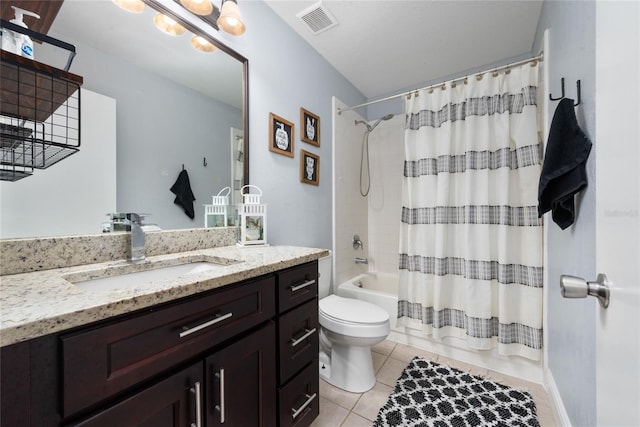 13129 Cog Hill Way, Orlando, FL 32828 - bathroom with vanity, tile patterned floors, and shower / tub combo