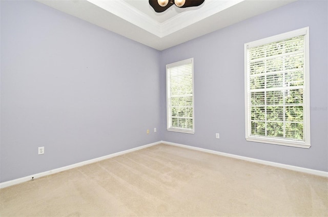 267 Goldenrain Dr Unit 30, Celebration, FL 34747 - unfurnished room with light carpet, ceiling fan, and ornamental molding