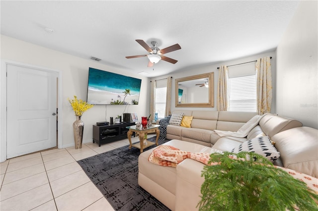 739 Jefferson, Davenport, FL 33837 - living area with ceiling fan and light tile patterned floors