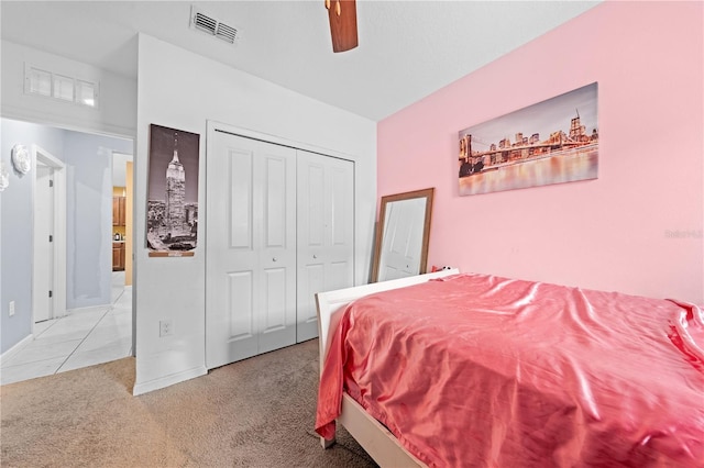 739 Jefferson, Davenport, FL 33837 - bedroom featuring carpet floors, a closet, and ceiling fan