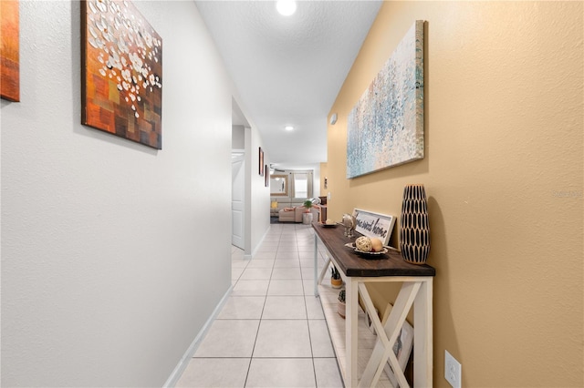739 Jefferson, Davenport, FL 33837 - hall with light tile patterned floors and recessed lighting