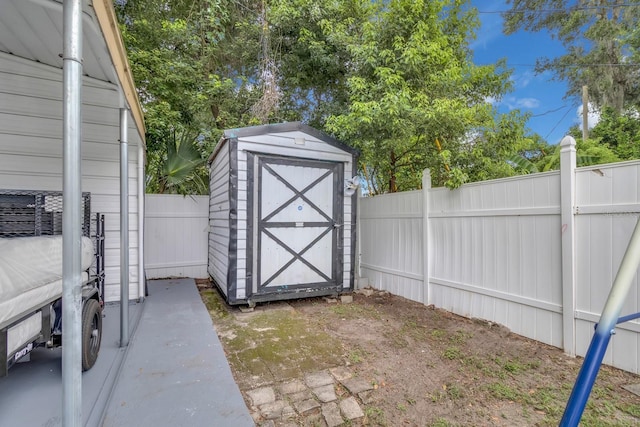 1710 Thor Ave, Apopka, FL 32703 - view of shed with a fenced backyard