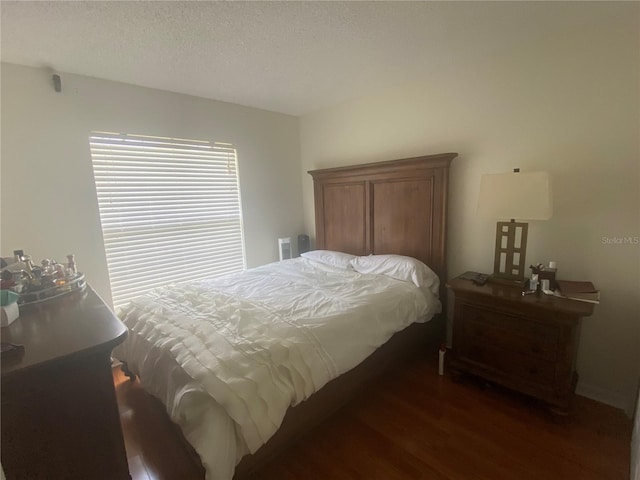 13327 Caspian Ln, Clermont, FL 34711 - bedroom with dark wood-style floors and a textured ceiling