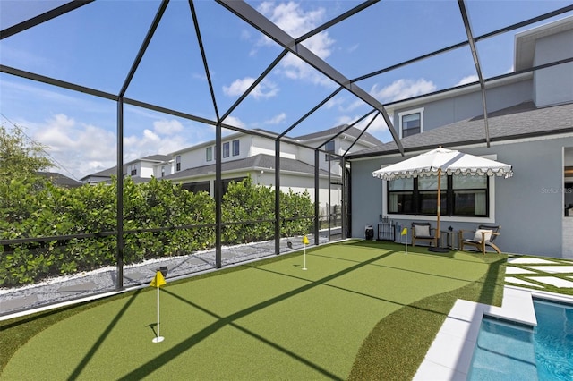 9352 Santorini Dr, Orlando, FL 32827 - view of sunroom / solarium