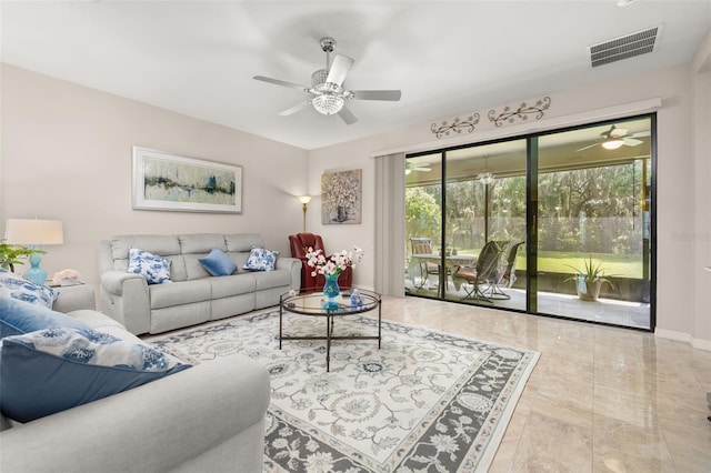 3837 Carrick Bend Dr, Kissimmee, FL 34746 - living area with ceiling fan