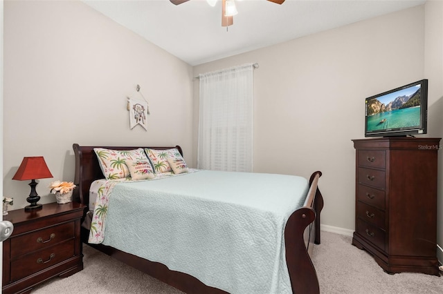 3837 Carrick Bend Dr, Kissimmee, FL 34746 - bedroom featuring light colored carpet and a ceiling fan