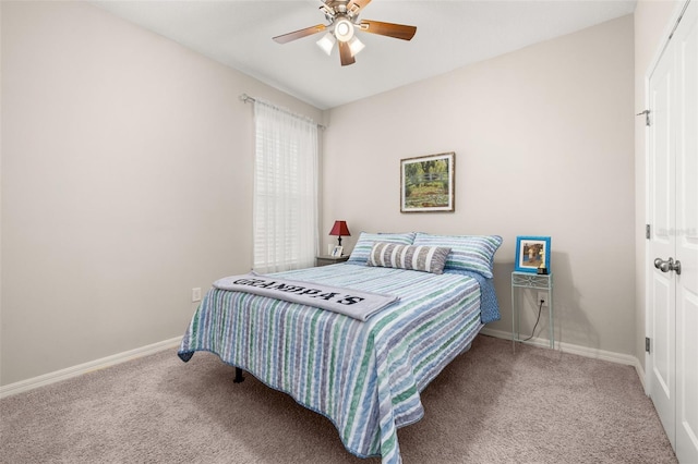 3837 Carrick Bend Dr, Kissimmee, FL 34746 - carpeted bedroom featuring baseboards and a ceiling fan