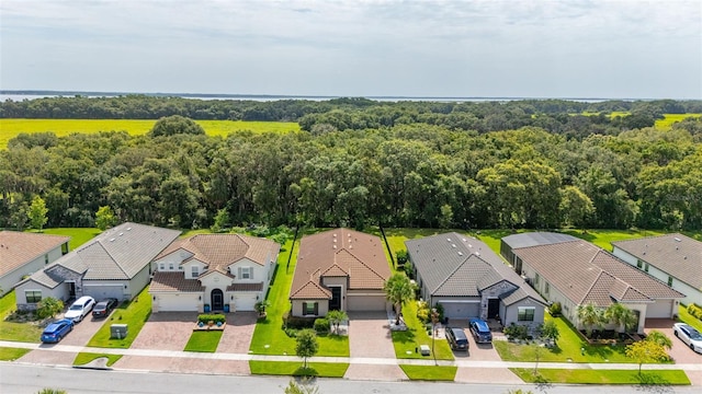 3837 Carrick Bend Dr, Kissimmee, FL 34746 - aerial perspective of suburban area featuring a forest