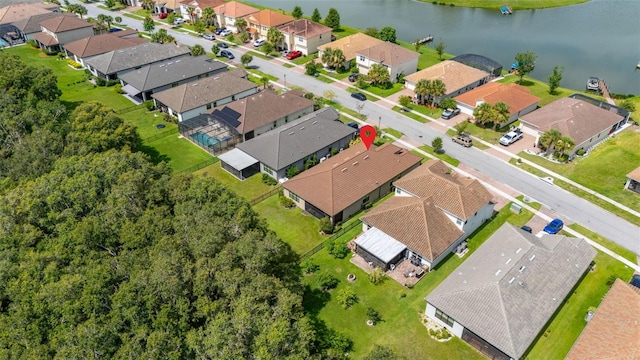 3837 Carrick Bend Dr, Kissimmee, FL 34746 - aerial view of residential area featuring a nearby body of water