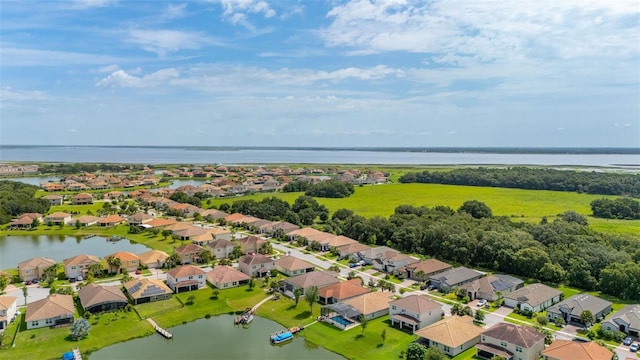 3837 Carrick Bend Dr, Kissimmee, FL 34746 - aerial perspective of suburban area featuring a nearby body of water
