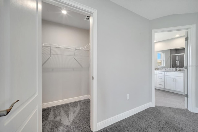 549 Viceroy Ct, Kissimmee, FL 34758 - spacious closet featuring light colored carpet and a sink