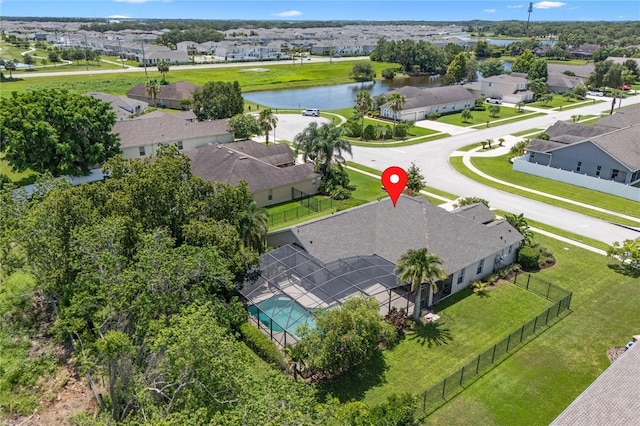 1525 Gants Cir, Kissimmee, FL 34744 - aerial view of residential area with a large body of water