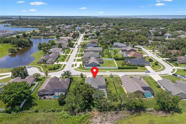1525 Gants Cir, Kissimmee, FL 34744 - aerial perspective of suburban area featuring a large body of water