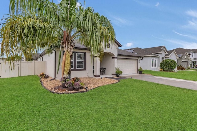 1864 Castleton Dr, Saint Cloud, FL 34771 - view of front of property with stucco siding, an attached garage, and concrete driveway