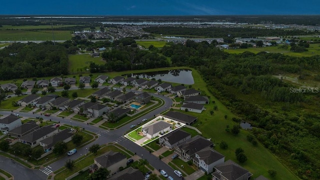 1864 Castleton Dr, Saint Cloud, FL 34771 - aerial view of property's location with a nearby body of water and nearby suburban area