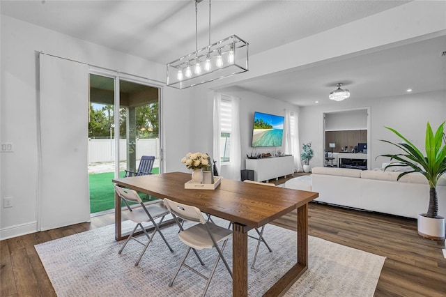 3252 Jackson Bluff Way, Clermont, FL 34711 - dining area with wood finished floors and recessed lighting