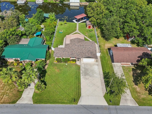 27805 Lois Dr, Tavares, FL 32778 - view from above of property featuring a nearby body of water
