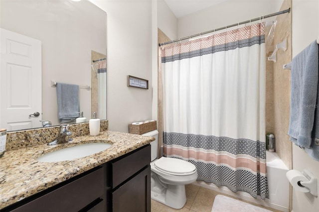2823 Sail Breeze Way, Kissimmee, FL 34744 - full bath featuring vanity, tile patterned floors, and shower / bath combination with curtain