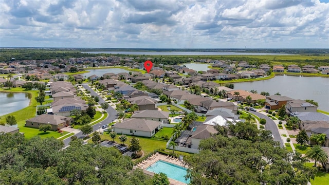 2823 Sail Breeze Way, Kissimmee, FL 34744 - aerial perspective of suburban area featuring a nearby body of water