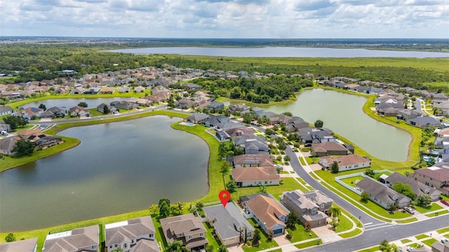 2823 Sail Breeze Way, Kissimmee, FL 34744 - aerial view of residential area featuring a large body of water