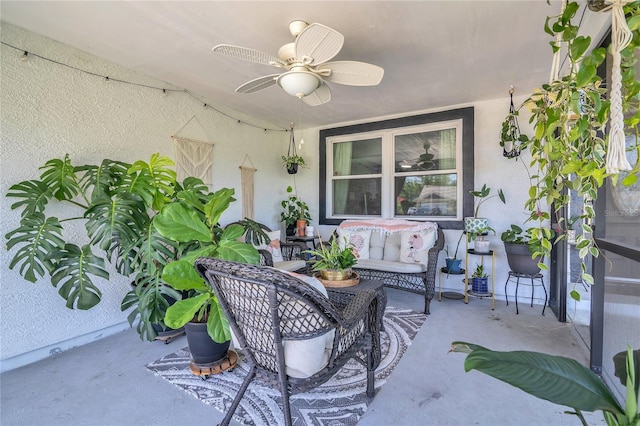 1203 Monterey Dr, Eustis, FL 32726 - view of patio / terrace featuring a ceiling fan