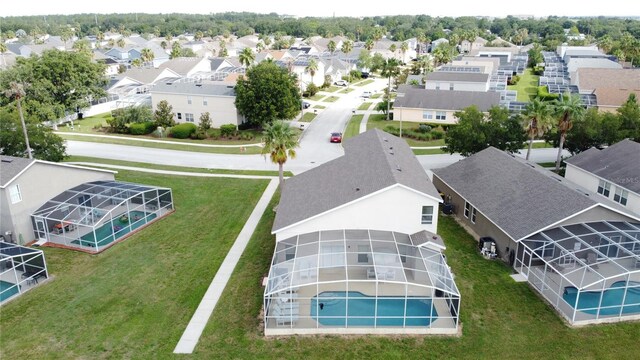 344 Bloomingdale Dr, Davenport, FL 33897 - aerial perspective of suburban area with a pool