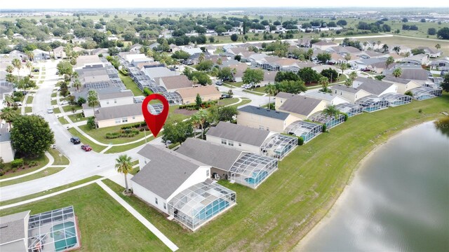 344 Bloomingdale Dr, Davenport, FL 33897 - aerial view of residential area featuring a nearby body of water