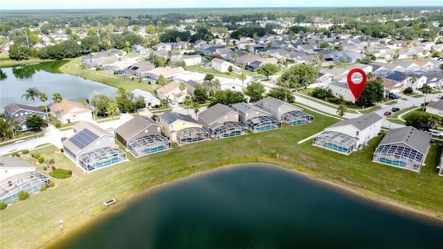 344 Bloomingdale Dr, Davenport, FL 33897 - aerial view of residential area featuring a nearby body of water