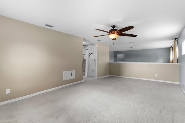 12353 Hammock Hill Dr, Clermont, FL 34711 - empty room featuring ceiling fan and light carpet