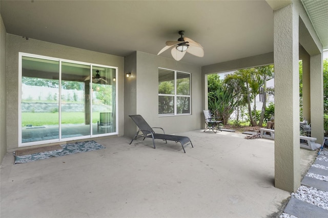 12353 Hammock Hill Dr, Clermont, FL 34711 - view of patio / terrace with a ceiling fan