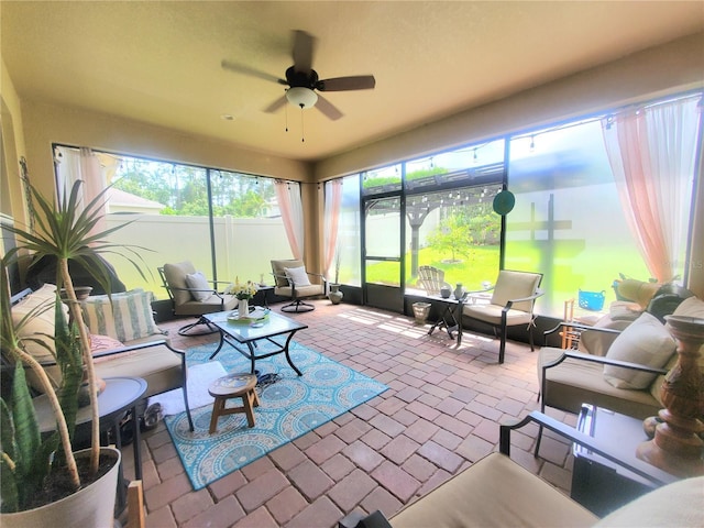 1456 Sourwood Dr, Ocoee, FL 34761 - sunroom featuring brick patterned floors