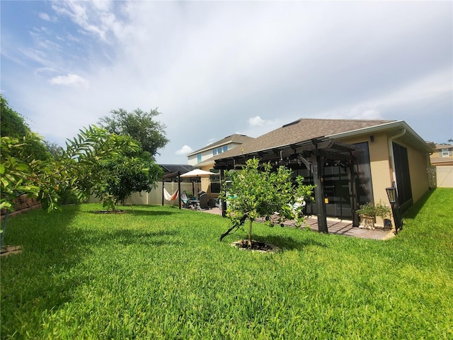 1456 Sourwood Dr, Ocoee, FL 34761 - view of yard featuring a pergola and a patio