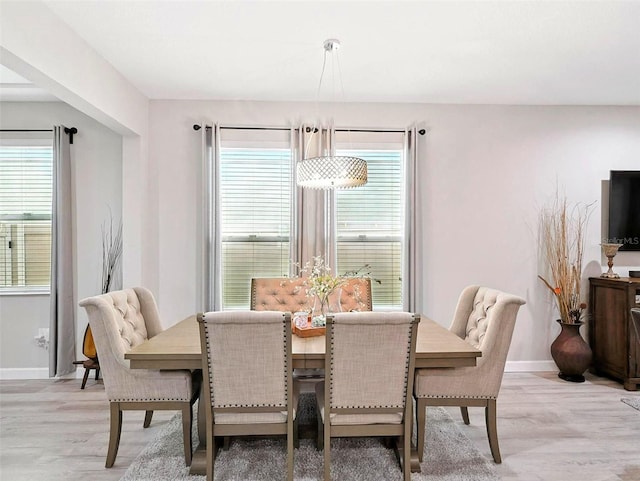 1456 Sourwood Dr, Ocoee, FL 34761 - dining space featuring light wood-style flooring and healthy amount of natural light