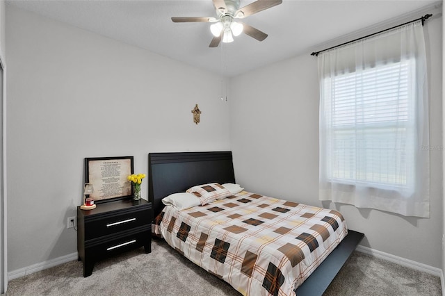 2436 Bulrush Dr, Saint Cloud, FL 34769 - bedroom featuring light colored carpet and a ceiling fan