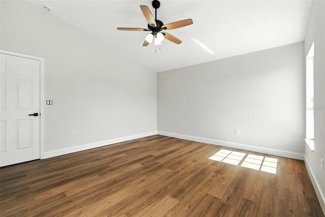 4635 Deer Run Rd, Saint Cloud, FL 34772 - empty room with wood finished floors and ceiling fan