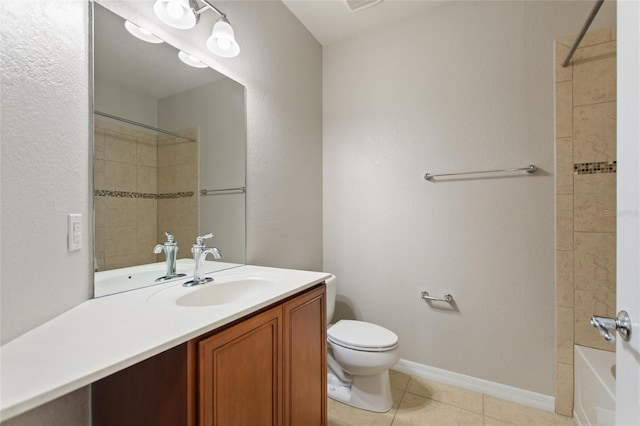 8309 Bella Vida Cir Unit 8309, Davenport, FL 33896 - bathroom with vanity, tile patterned floors, and shower / washtub combination