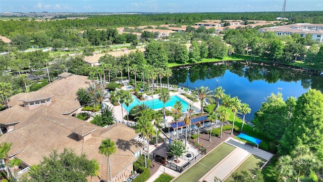 8309 Bella Vida Cir Unit 8309, Davenport, FL 33896 - bird's eye view of a pool and a large body of water